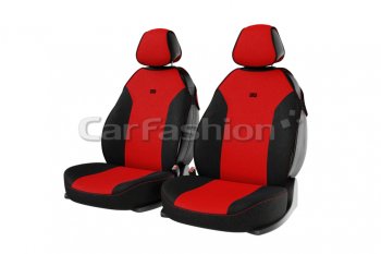 1 199 р. Универсальные чехлы сидений (майка, 4 предм., полиэстер) Bingo Front CARFASHION Acura ILX DE2 седан 1-ый рестайлинг (2014-2018) (черно-красный)  с доставкой в г. Калуга. Увеличить фотографию 1