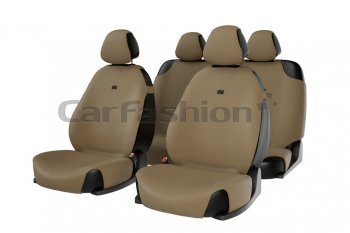 1 769 р. Универсальные чехлы сидений (майка, 7 предм., полиэстер) Bingo CARFASHION Nissan Tiida Latio C11 седан (2004-2012) (серые)  с доставкой в г. Калуга. Увеличить фотографию 1