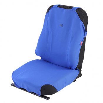 1 469 р. Универсальные чехлы сидений (майка, 7 предм., полиэстер) CARFASHION Mitsubishi eK Custom B11W дорестайлинг (2013-2015) (синие)  с доставкой в г. Калуга. Увеличить фотографию 1