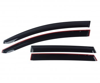 3 399 р. Комплект дефлекторов окон COMFORT  Nissan Murano  2 Z51 (2008-2011) (черные)  с доставкой в г. Калуга. Увеличить фотографию 3