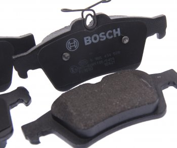 2 679 р. Колодки тормозные задние (4шт.) BOSCH Ford Focus 2 хэтчбэк 5 дв. дорестайлинг (2004-2008)  с доставкой в г. Калуга. Увеличить фотографию 2