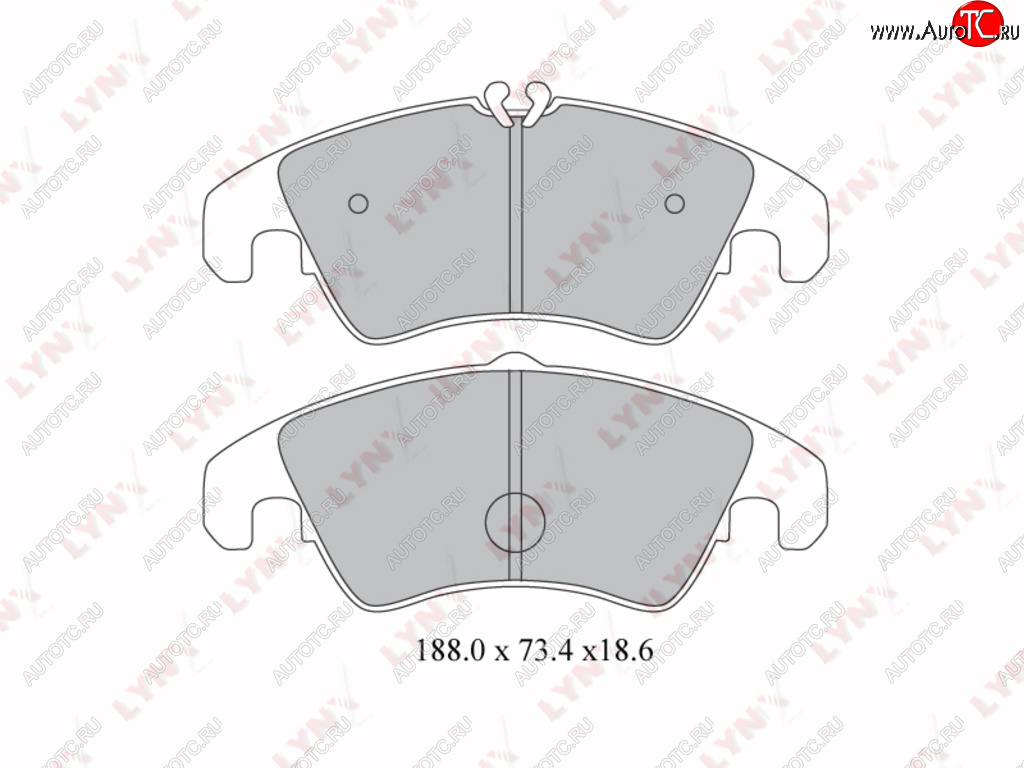 3 479 р. Колодки тормозные передние(4шт.) LYNX Audi A4 B5 8D2 седан дорестайлинг (1994-1997)  с доставкой в г. Калуга