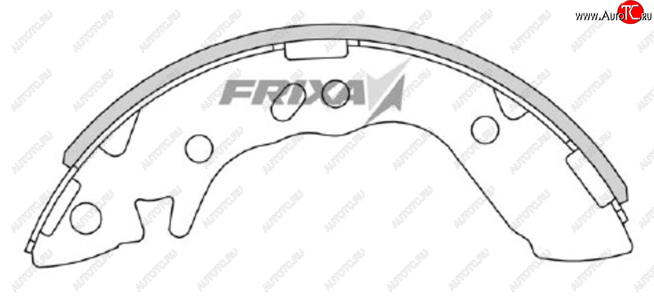 1 299 р. Колодки тормозные задние барабанные (4шт.) HANKOOK FRIXA Hyundai Accent седан ТагАЗ (2001-2012)  с доставкой в г. Калуга