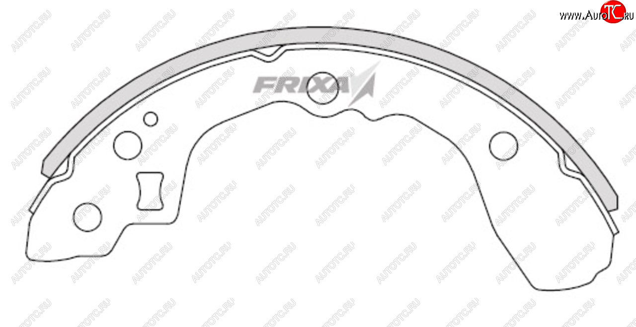 879 р. Колодки тормозные задние барабанные (4шт.) HANKOOK FRIXA  KIA Sephia - Spectra  с доставкой в г. Калуга