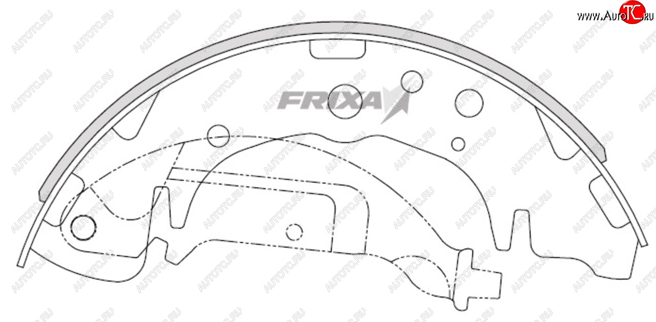 1 299 р. Колодки тормозные задние барабанные (4шт.) HANKOOK FRIXA KIA Carnival YP минивэн рестайлинг (2018-2020)  с доставкой в г. Калуга