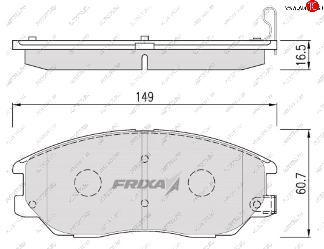 1 299 р. Колодки тормозные передние (4шт.) HANKOOK FRIXA Hyundai Santa Fe TM рестайлинг (2020-2022)  с доставкой в г. Калуга