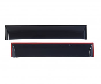 Комплект дефлекторов окон (прямой) COBRA TUNING МАЗ 4370 Зубренок (1999-2015)  (черный глянцевый)