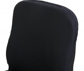 1 599 р. Универсальные чехлы сидений (майка, 2 предм., полиэстер) Basic AZARD Seat Altea 5P рестайлинг (2009-2013) (черные)  с доставкой в г. Калуга. Увеличить фотографию 3