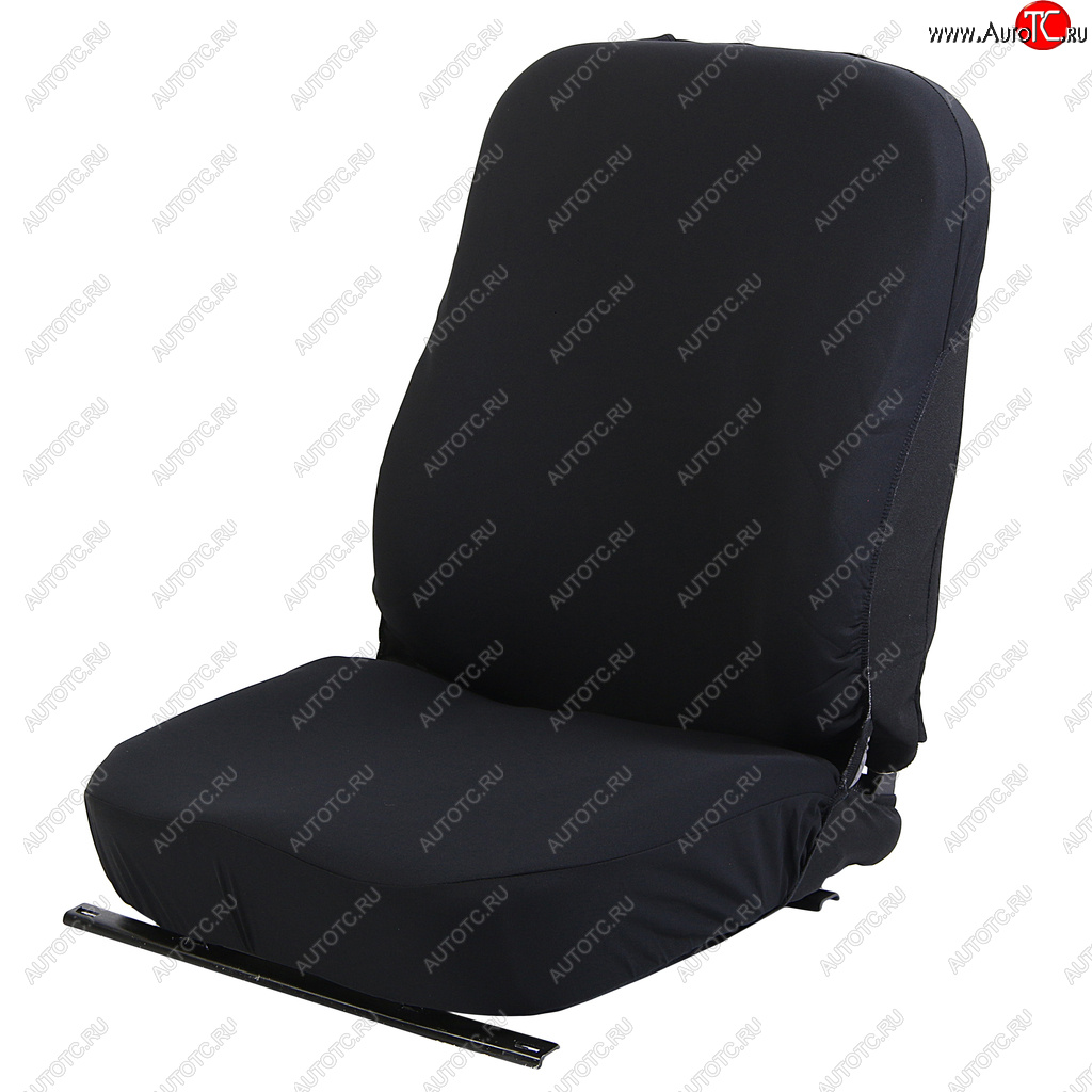 1 599 р. Универсальные чехлы сидений (майка, 2 предм., полиэстер) Basic AZARD Mitsubishi eK Space B11A (2014-2016) (черные)  с доставкой в г. Калуга