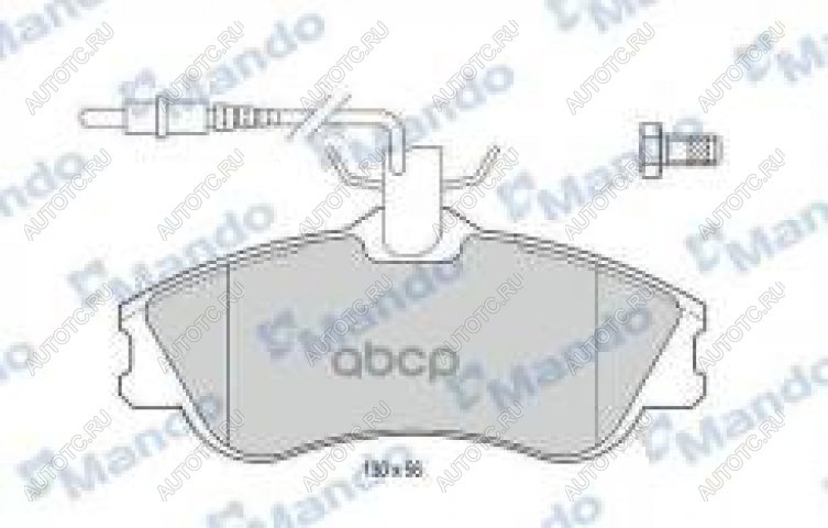 1 399 р. Колодки тормозные передние (4шт.) MANDO Peugeot Partner B9 2-ой рестайлинг (2015-2018)  с доставкой в г. Калуга