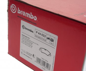 8 699 р. Колодки тормозные передние (4шт.) BREMBO  Land Rover Discovery ( 1 LJ,  2 L318,  3 L319,  4 L319,  5 L462) - Range Rover Sport ( 1 L320,  2 L494)  с доставкой в г. Калуга. Увеличить фотографию 3