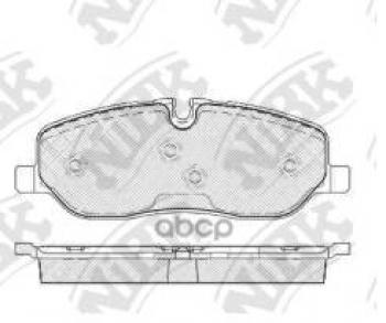 4 899 р. Колодки тормозные передние (4шт.) NIBK  Land Rover Discovery ( 3 L319,  4 L319,  5 L462) - Range Rover  3 L322  с доставкой в г. Калуга. Увеличить фотографию 1