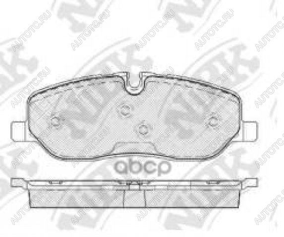 4 899 р. Колодки тормозные передние (4шт.) NIBK  Land Rover Discovery ( 3 L319,  4 L319,  5 L462) - Range Rover  3 L322  с доставкой в г. Калуга