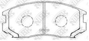 Колодки тормозные передние (4шт.) NIBK Mitsubishi Colt Z30 хэтчбэк 5 дв. дорестайлинг (2002-2009)
