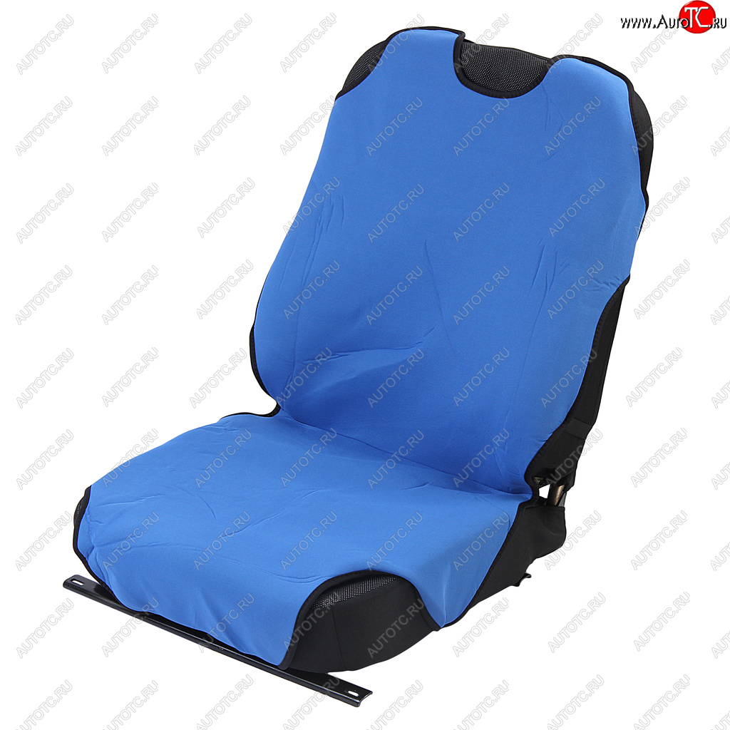 1 699 р. Универсальные чехлы сидений (майка, 9 предм., полиэстер)Rodeo SKYWAY Nissan NP300 (2003-2008) (синие)  с доставкой в г. Калуга
