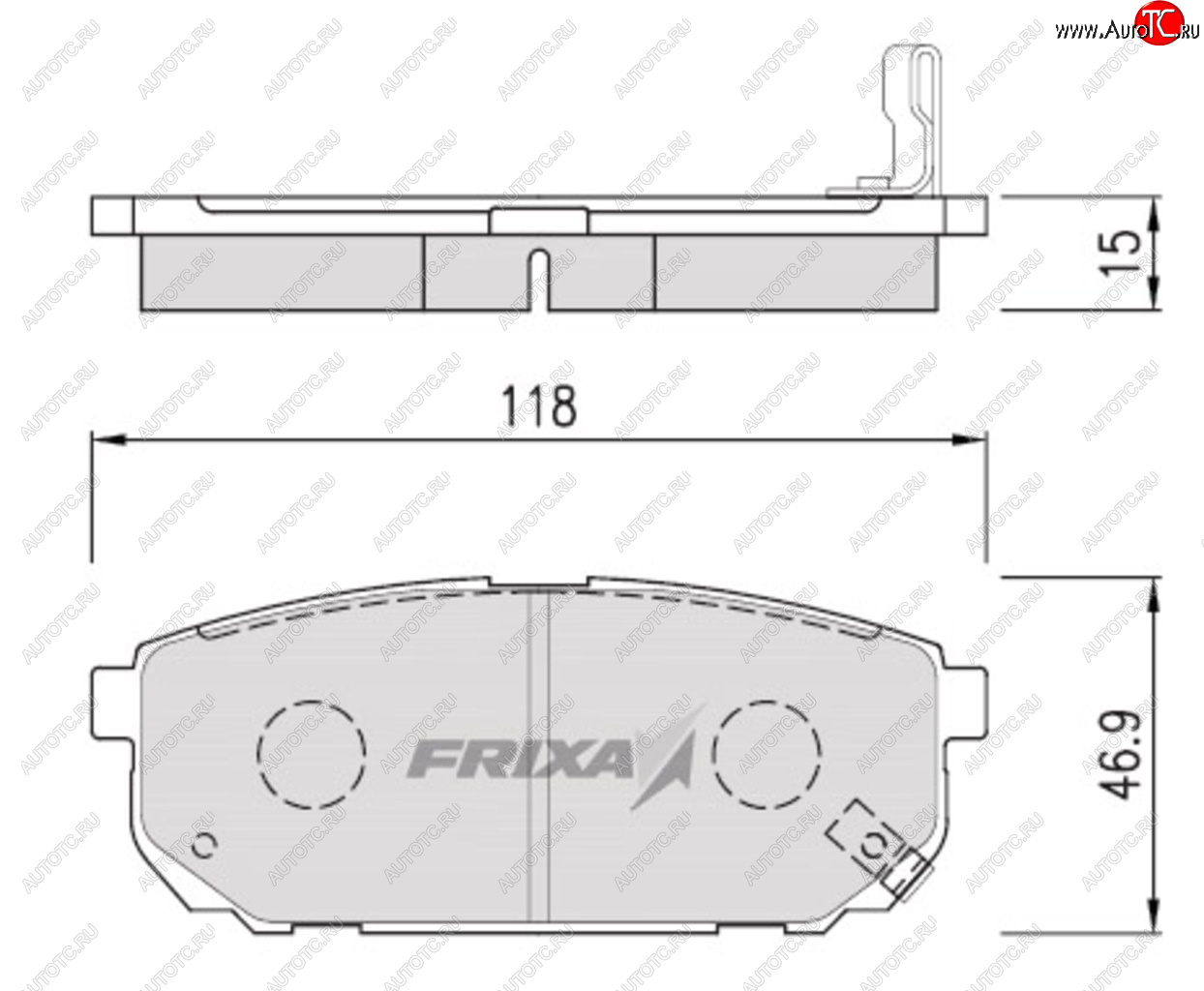 2 269 р. Колодки тормозные задние (4шт.) FRIXA  KIA Sorento ( BL,  MQ4) (2002-2022) дорестайлинг, рестайлинг  с доставкой в г. Калуга