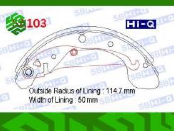 2 269 р. Колодки тормозные задние барабанные (4шт.) SANGSIN  Chevrolet Rezzo (2000-2008)  с доставкой в г. Калуга. Увеличить фотографию 1