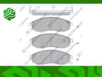 1 399 р. Колодки тормозные передние (4шт.) SANGSIN  Nissan Maxima  A32 - Teana  1 J31  с доставкой в г. Калуга. Увеличить фотографию 1
