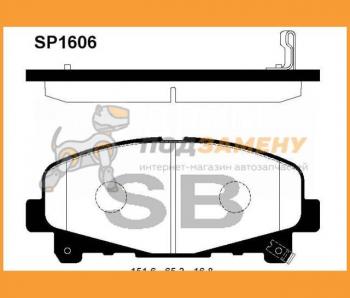 2 379 р. Колодки тормозные передние АКПП (4шт.) SANGSIN  Honda Accord  CR (2013-2020) седан дорестайлинг, седан рестайлинг  с доставкой в г. Калуга. Увеличить фотографию 1