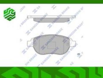 1 999 р. Колодки тормозные передние (4шт.) SANGSIN  CITROEN Xsara ( N0,  N1) (2000-2005), Peugeot 307 ( универсал,  хэтчбэк 3 дв.,  хэтчбэк 5 дв.) (2001-2008)  с доставкой в г. Калуга. Увеличить фотографию 1