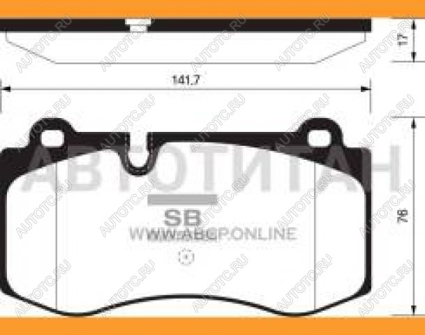 2 779 р. Колодки тормозные передние (4шт.) SANGSIN Mercedes-Benz E-Class W211 дорестайлинг седан (2002-2006)  с доставкой в г. Калуга