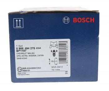 3 599 р. Колодки тормозные передние R17 (4шт.) BOSCH Opel Insignia A дорестайлинг седан (2008-2013)  с доставкой в г. Калуга. Увеличить фотографию 3