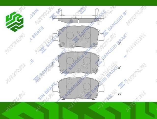 1 399 р. Колодки тормозные передние (4шт.) SANGSIN  Toyota Celica  T230 (1999-2006)  с доставкой в г. Калуга