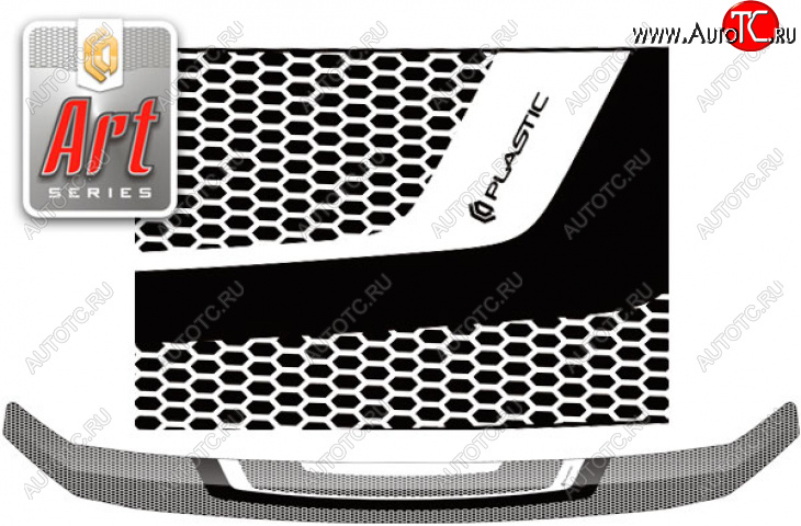 2 059 р.  Дефлектор капота CA-Plastic  Mazda CX-8  KG2P KG5P (2017-2022) (Серия Art черная)  с доставкой в г. Калуга