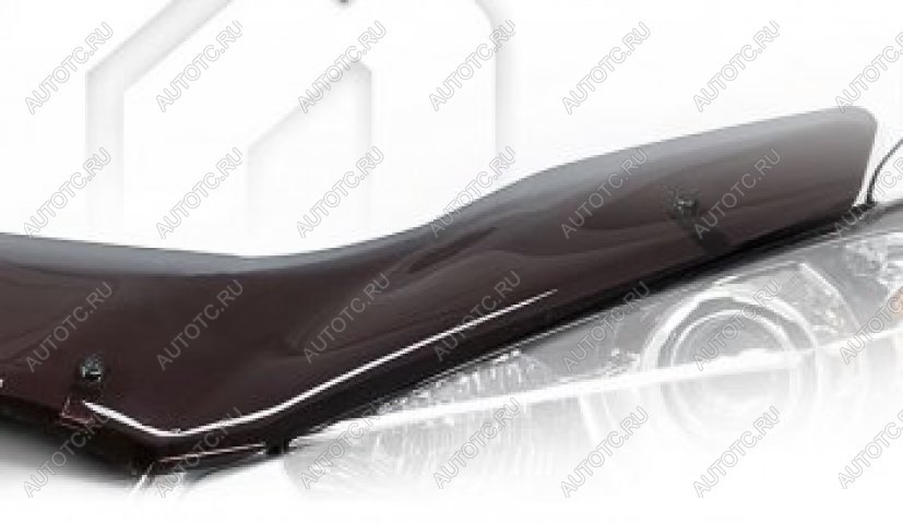 2 799 р. Дефлектор капота CA-Plastic Lexus LX 570 J200 1-ый рестайлинг (2012-2015) (Classic черный)  с доставкой в г. Калуга