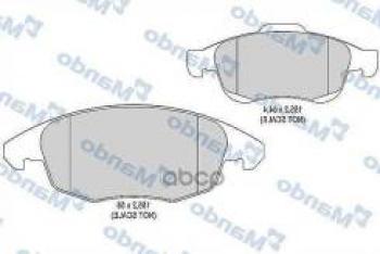 2 599 р. Колодки тормозные передние (4шт.) MANDO CITROEN C4  рестайлинг, седан (2007-2011)  с доставкой в г. Калуга. Увеличить фотографию 1