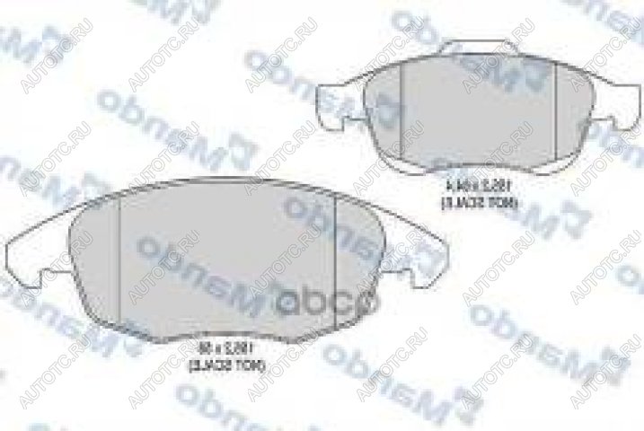 2 599 р. Колодки тормозные передние (4шт.) MANDO CITROEN C4  рестайлинг, седан (2007-2011)  с доставкой в г. Калуга