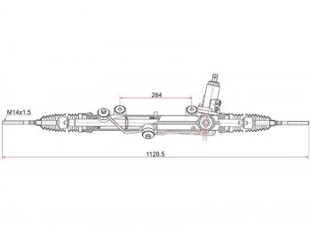 Рейка рулевая SAT Mercedes-Benz (Мерседес-Бенс) C-Class (с-класс)  W203 (2000-2008) W203 дорестайлинг седан, рестайлинг седан