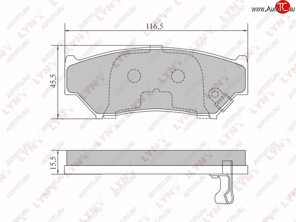 1 399 р. Колодки тормозные передние (4шт.) LYNX  Suzuki Grand Vitara ( FTB03 3 двери,  3TD62, TL52 5 дверей) - Vitara  ET  с доставкой в г. Калуга