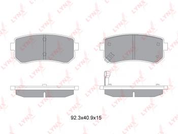 1 159 р. Колодки тормозные задние (4шт.) LYNX Hyundai I30 3 PD универсал (2017-2020)  с доставкой в г. Калуга. Увеличить фотографию 2