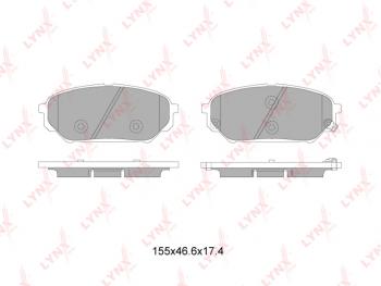 1 699 р. Колодки тормозные передние(4шт.) LYNX  Hyundai IX55  EN (2006-2013), KIA Sportage ( 3 SL,  4 QL,  5 NQ5) (2010-2024)  с доставкой в г. Калуга. Увеличить фотографию 2