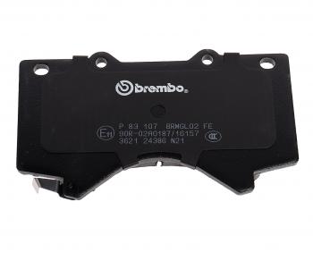 5 999 р. Колодки тормозные передние (4шт.) BREMBO Toyota Land Cruiser 200 дорестайлинг (2007-2012)  с доставкой в г. Калуга. Увеличить фотографию 5