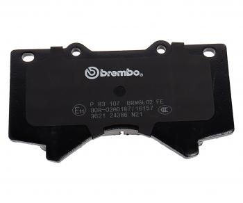 5 999 р. Колодки тормозные передние (4шт.) BREMBO Toyota Land Cruiser 200 дорестайлинг (2007-2012)  с доставкой в г. Калуга. Увеличить фотографию 3