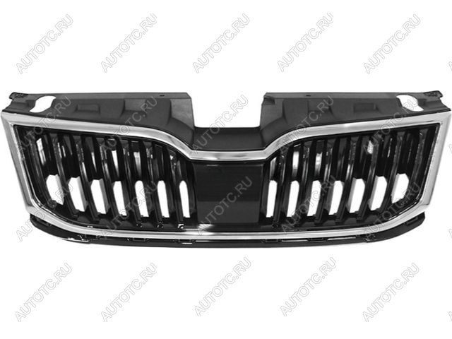 5 499 р. Решетка радиатора (пр-во Китай) BODYPARTS  Skoda Octavia  A7 (2016-2020) рестайлинг лифтбэк, рестайлинг универсал (молдинг хром)  с доставкой в г. Калуга