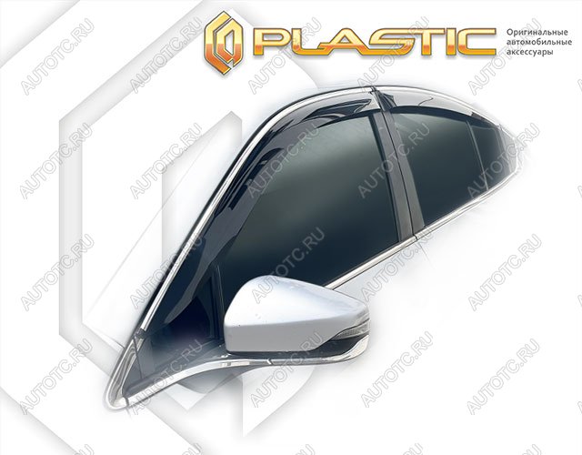 2 159 р. Дефлектор окон CA-Plastic  Subaru Legacy  BW,BT (2020-2022) седан дорестайлинг (Classic полупрозрачный)  с доставкой в г. Калуга