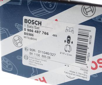 2 899 р. Колодки тормозные задние барабанные (4шт.) BOSCH CITROEN C4 B7 хэтчбэк 5 дв. (2011-2018)  с доставкой в г. Калуга. Увеличить фотографию 4