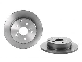 4 299 р. Диск тормозной задний Ø281 BREMBO  Lexus HS250h  F10 (2009-2013), Toyota Harrier  XU60 (2013-2020), Toyota RAV4 ( XA30,  XA40) (2003-2019)  с доставкой в г. Калуга. Увеличить фотографию 1