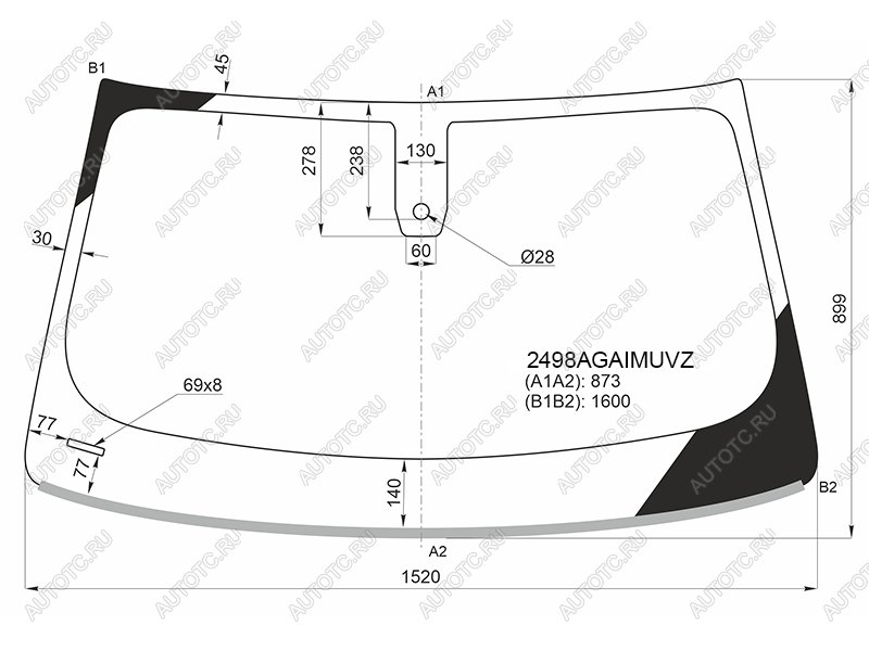 25 599 р. Стекло лобовое (Датчик дождя Проекция Молдинг) FUYAO  BMW X4  G02 (2018-2021) дорестайлинг  с доставкой в г. Калуга