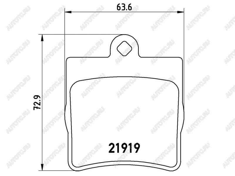 3 299 р. Колодки тормозные задние BAIKOR Mercedes-Benz C-Class W203 дорестайлинг седан (2000-2004)  с доставкой в г. Калуга