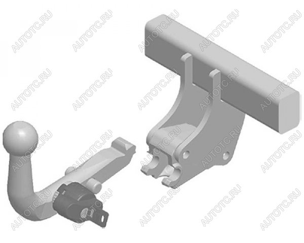 21 849 р.  Фаркоп (быстросъемное крепление шара) Galia  Seat Toledo  седан (2011-2018), Skoda Rapid  NH3 (2012-2020) (оцинкованный, шар А40H (AK4, W6, BMA))  с доставкой в г. Калуга