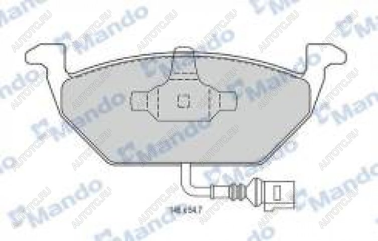 2 199 р. Колодки тормозные передние (4шт.) MANDO  Audi A3 (8L1 хэтчбэк 3 дв.,  8LA хэтчбэк 5 дв.,  8P1 хэтчбэк 3 дв.,  8PA хэтчбэк 5 дв.,  8VS седан,  8VA хэтчбэк 5 дв.,  8V1,  8Y хэтчбэк 5 дв.,  8Y седан), Skoda Octavia (A5,  A7,  A8), Volkswagen Golf (2,  3,  4,  5,  6,  7,  8), Jetta (А2,  A3,  A4,  A5,  A6,  A7)  с доставкой в г. Калуга