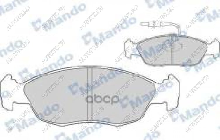 1 759 р. Колодки тормозные передние (4шт.) MANDO CITROEN Xsara N0 хэтчбэк 3 дв. дорестайлинг (1997-2000)  с доставкой в г. Калуга