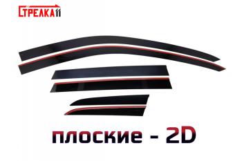 Дефлекторы окон 2D Стрелка11 Volkswagen Touareg NF дорестайлинг (2010-2014)