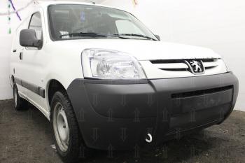 3 099 р. Защита радиатора (низ) Стрелка11 Стандарт  Peugeot Partner ( M49/M59,  B9) (2002-2012) рестайлинг, дорестайлинг (черная)  с доставкой в г. Калуга. Увеличить фотографию 1