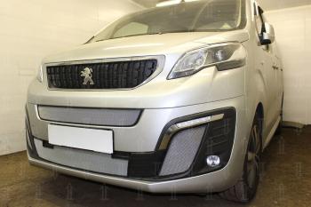 3 499 р. Защита радиатора (боковые) Стрелка11 Стандарт  Peugeot Traveller (2016-2024) (хром)  с доставкой в г. Калуга. Увеличить фотографию 2