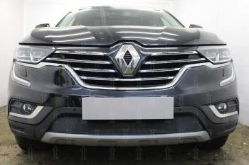 3 199 р. Защита радиатора Стрелка11 Стандарт  Renault Koleos  2 (2016-2024) (черная)  с доставкой в г. Калуга. Увеличить фотографию 1